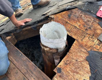 Reinforcing roof structure in Parker