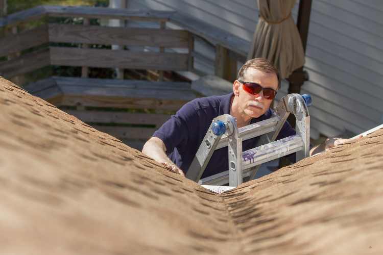 Thornton roofing contractor performing inspection